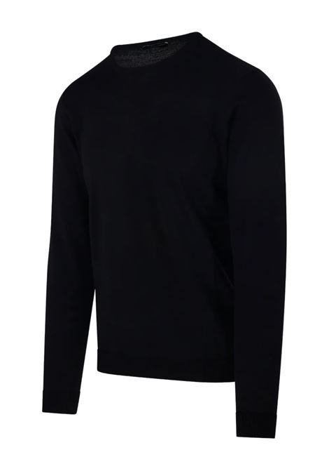 crew-neck sweater man black ROBERTO COLLINA | 253M01001M0109